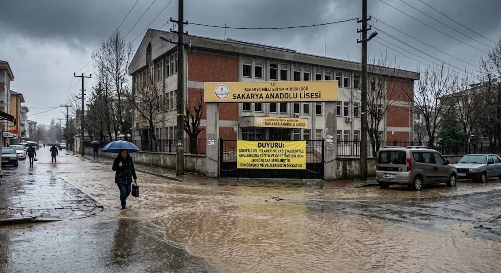SAKARYA’DA EĞİTİME YAĞMUR ENGELİ! OKULLAR 16 EKİM’DE DE TATİL