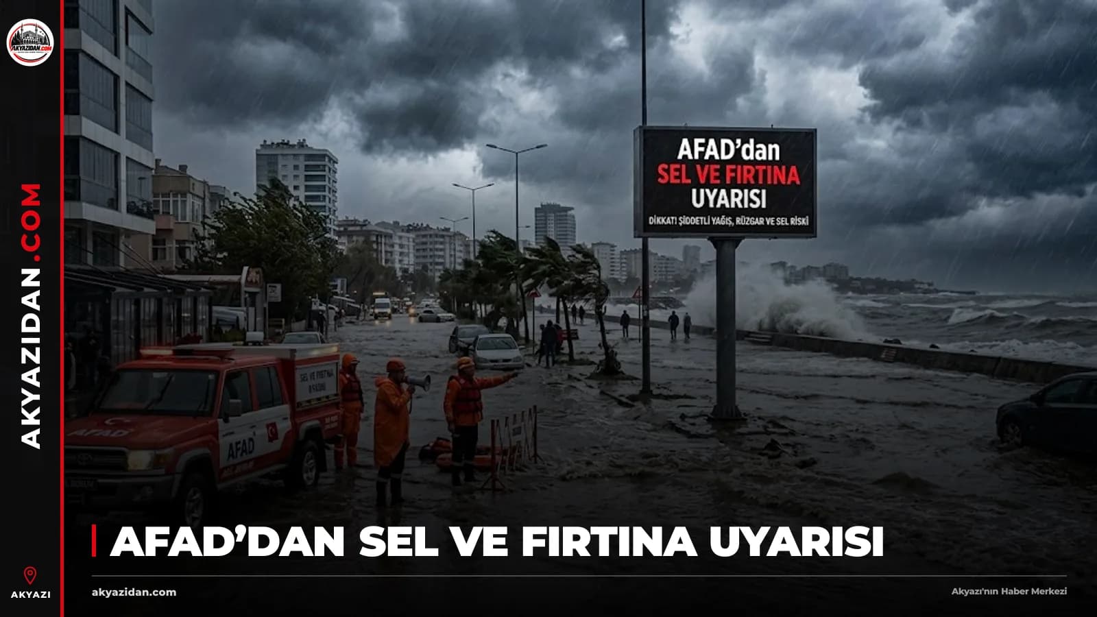 AFAD’dan Sel ve Fırtına Uyarısı